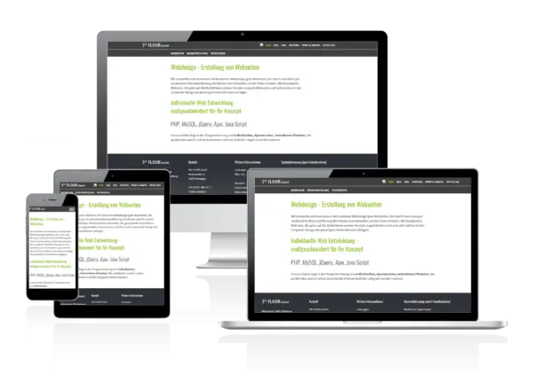 Webdesign Erstellung von Webseiten
