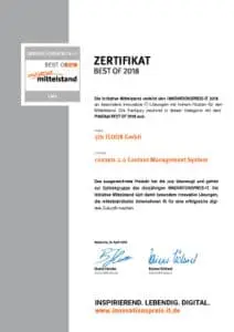 5th FLOOR in der IT Bestenliste Best of 2018 1 IT Bestenliste | Werbeagentur für Webdesign, SEO, CMS und Grafikdesign in Hattingen